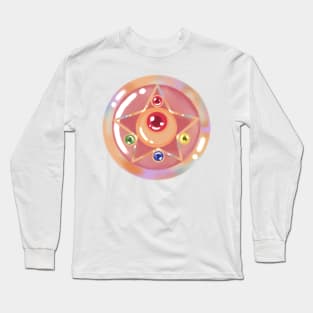 Magical Girl Star Brooch Long Sleeve T-Shirt